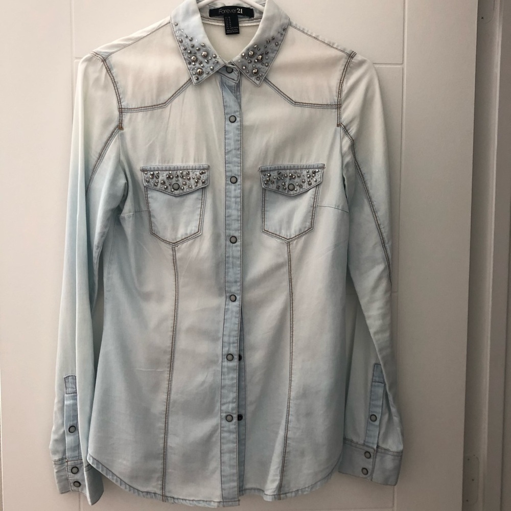 Denim Bottom Shirt - Picture 1 of 6
